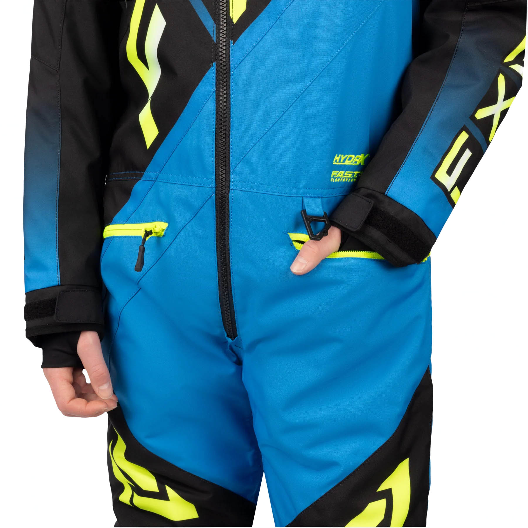 Комбинезон для снегохода (детский) FXR CX №6 blue-black (текстиль) (16Y)